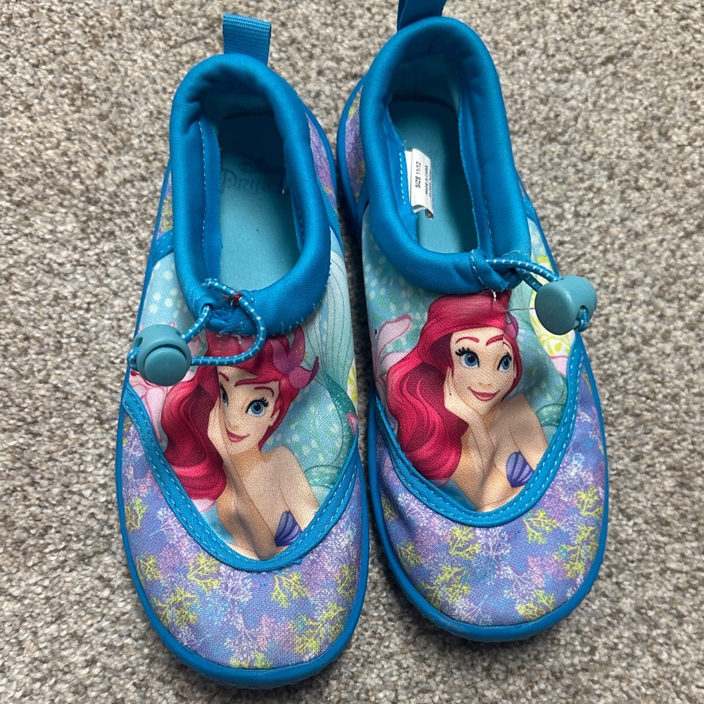 Disney Kids Blue and Purple Ariel Water Shoes Size 11/12